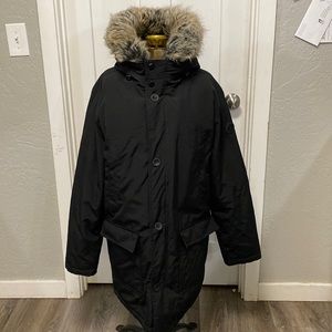 MENS MICHAEL KORS HOODED BIB SNORKEL PARKA